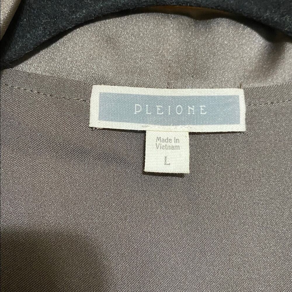 Pleione Satin Sleeveless Bodysuit in Taupe Open Front Deep V Sexy Vixen Classy - Picture 2 of 4